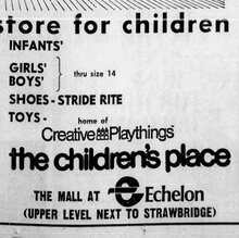 The Children’s Place logo and ad The Children’s Place logo and ad